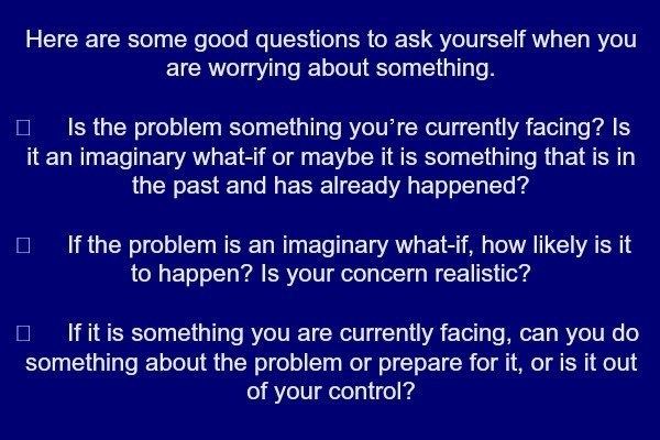 Anxiety questions