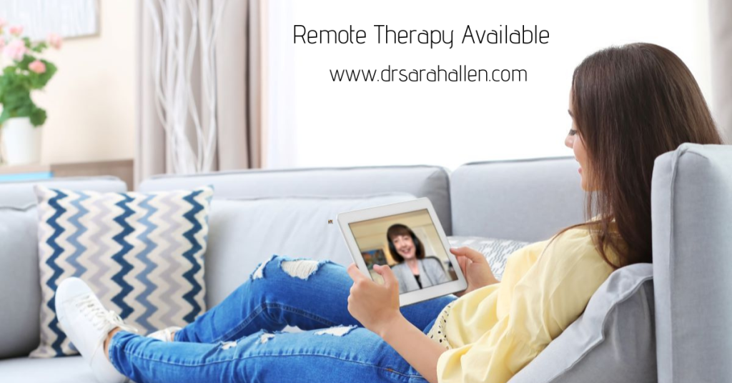 Dr. Allen provides remote therapy to IL, FL and the UK